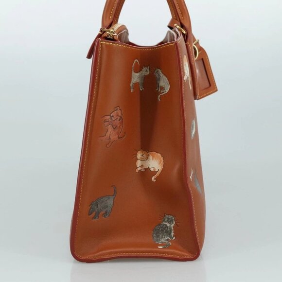 LOUIS VUITTON Catgram City Steamer MM Bag Leather 2way Brown M52969 Auth 104191S - Picture 4 of 15